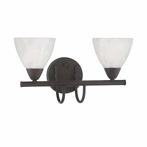 Tia - 2 Light Bath Vanity-8.5 Inches Tall and 15.75 Inches Wide