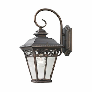 Mendham - 1 Light Outdoor Wall Sconce-16 Inches Tall and 8 Inches Wide - 1336264