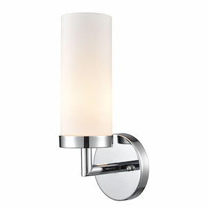 Bath Essentials - 1 Light Wall Sconce-13 Inches Tall and 6 Inches Wide