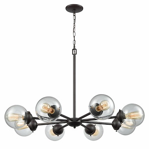 Beckett - 8 Light Chandelier-23 Inches Tall and 37 Inches Wide - 1336275