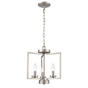 West End - 3 Light Semi-Flush Mount-12.5 Inches Tall and 14.5 Inches Wide