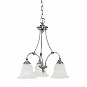 Harmony - 3 Light Chandelier-21 Inches Tall and 20 Inches Wide