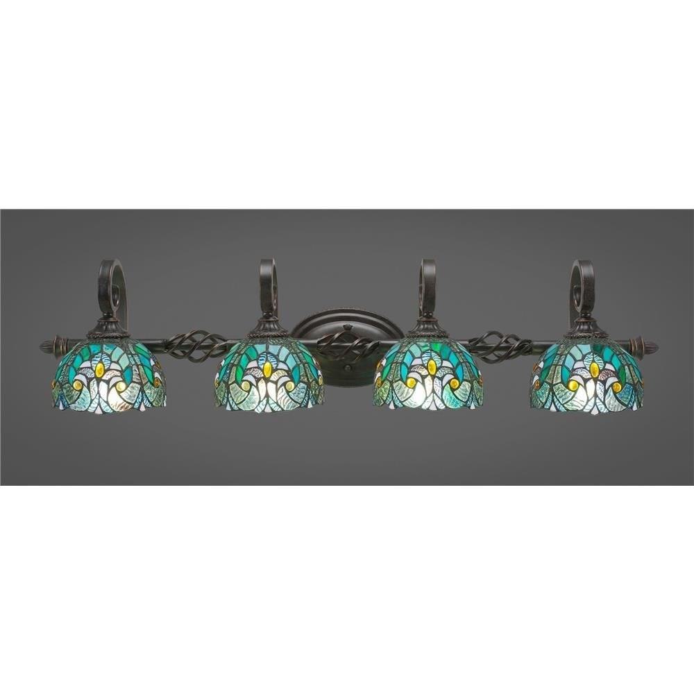Elegante - 4 Light Bath Bar-8.75 Inches Tall and Inches Wide