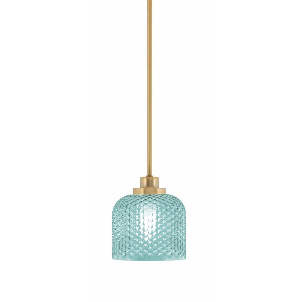 Odyssey - 1 Light Stem Hung Mini Pendant-6.5 Inch Tall and 6 Inch Wide
