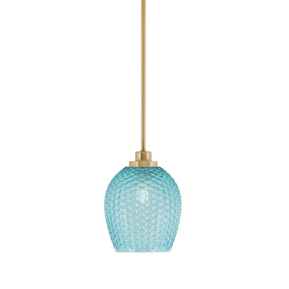 Odyssey - 1 Light Stem Hung Mini Pendant-6.5 Inch Tall and 6 Inch Wide