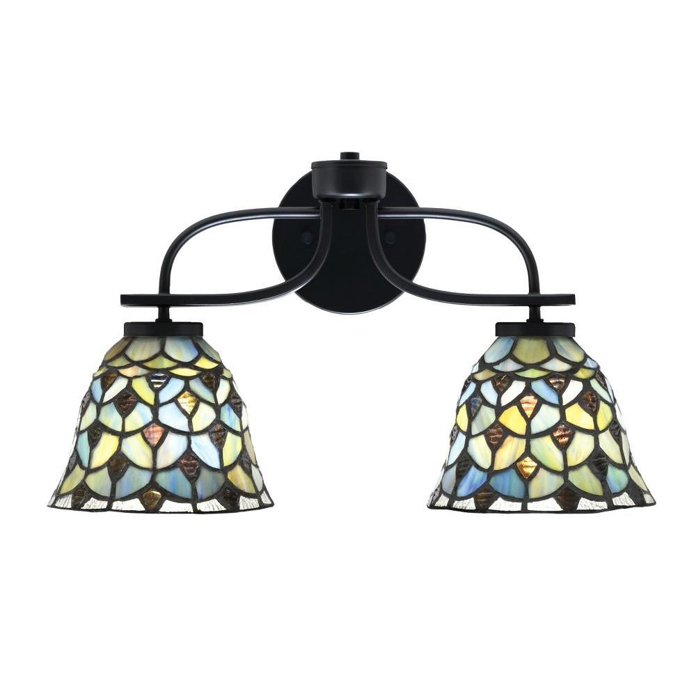 Cavella - 2 Light Bath Bar-11 Inches Tall and 18.25 Inches Length