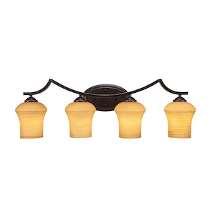 Toltec Lighting - 554-MB-4165 - Zilo - 4 Light Bath Bar