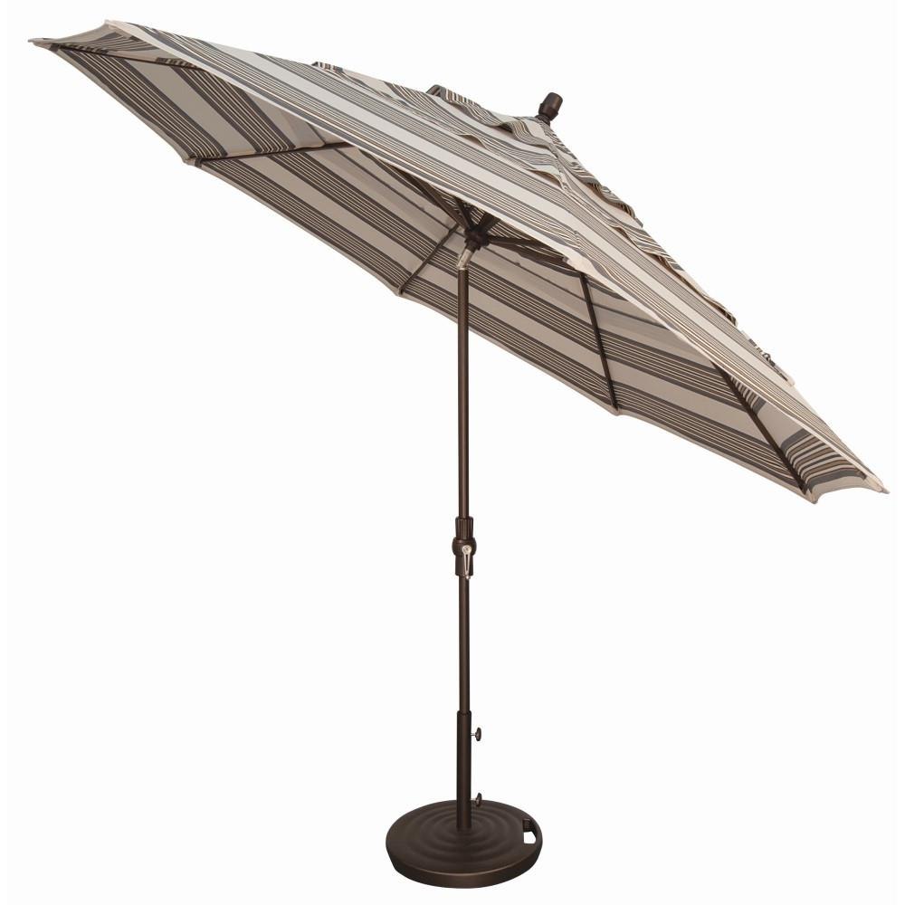 11 Foot Aluminum Crank Lift Octagon Market Umbrella by Treasure