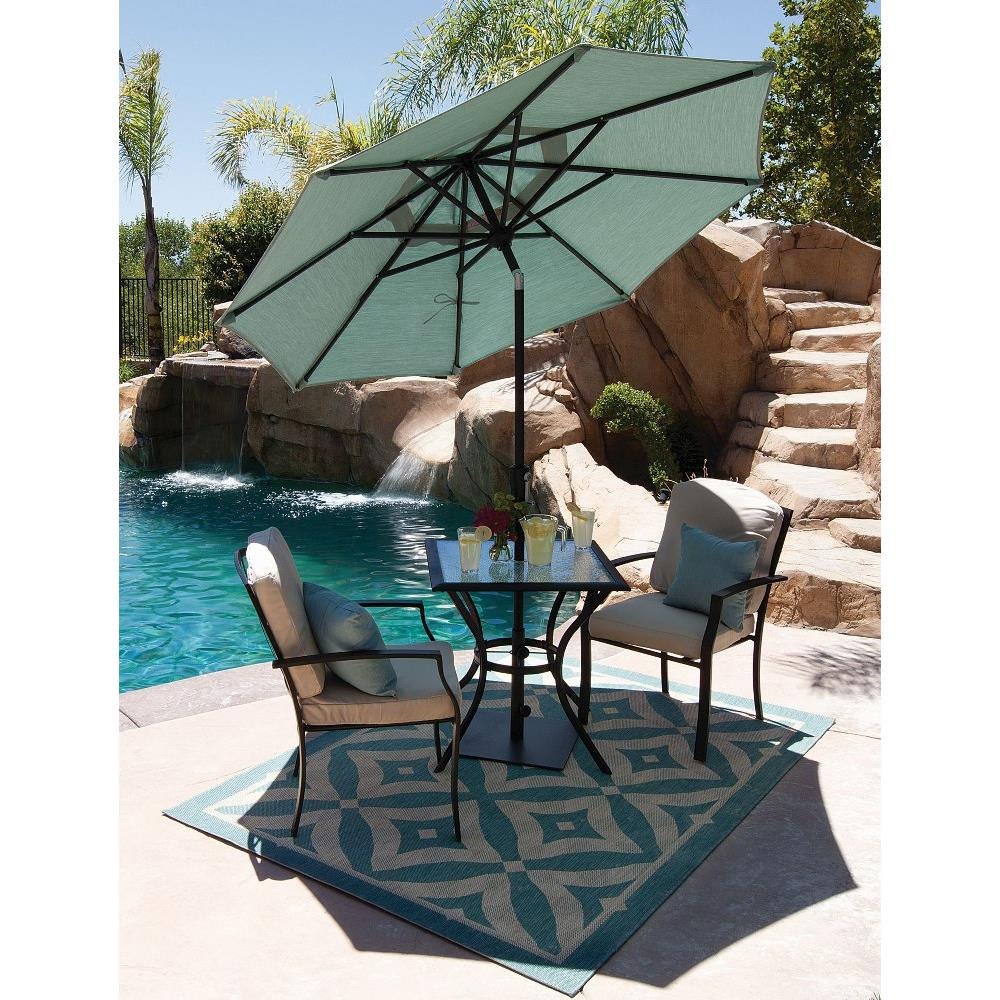 7.5 Foot Aluminum Crank Lift Octagon Market Umbrella by Treasure