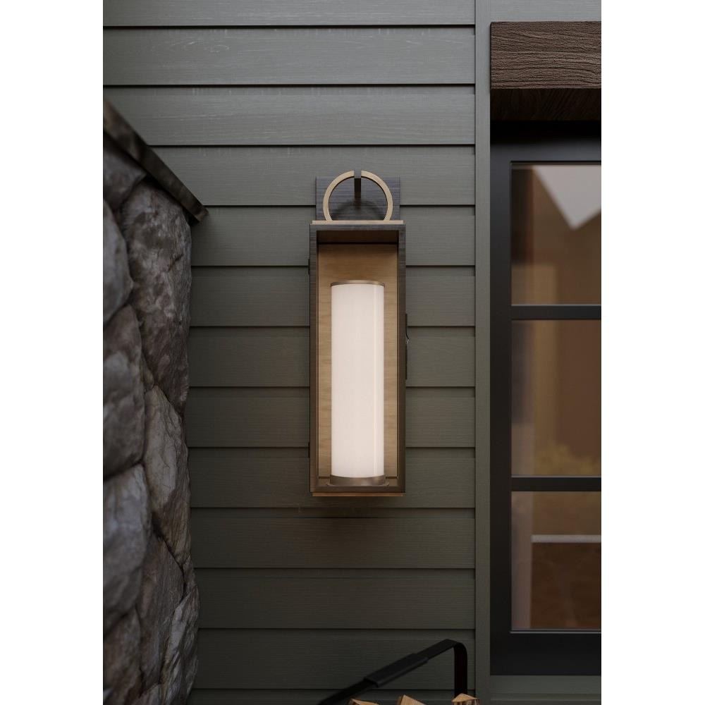 Troy Lighting - B6730-PBR/TBK - Gareth - 13W 1 LED Outdoor Wall Sconce ...