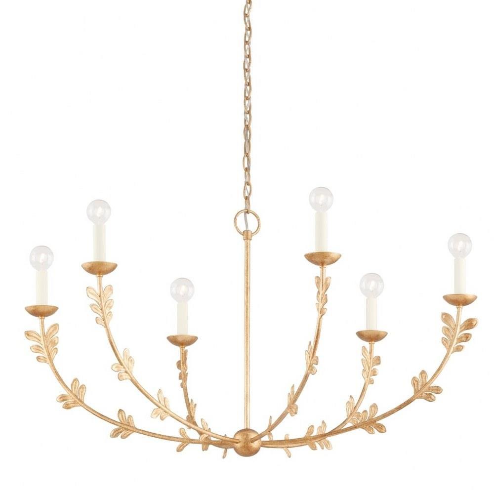 High End Classic 6 Arm Brass Chandelier