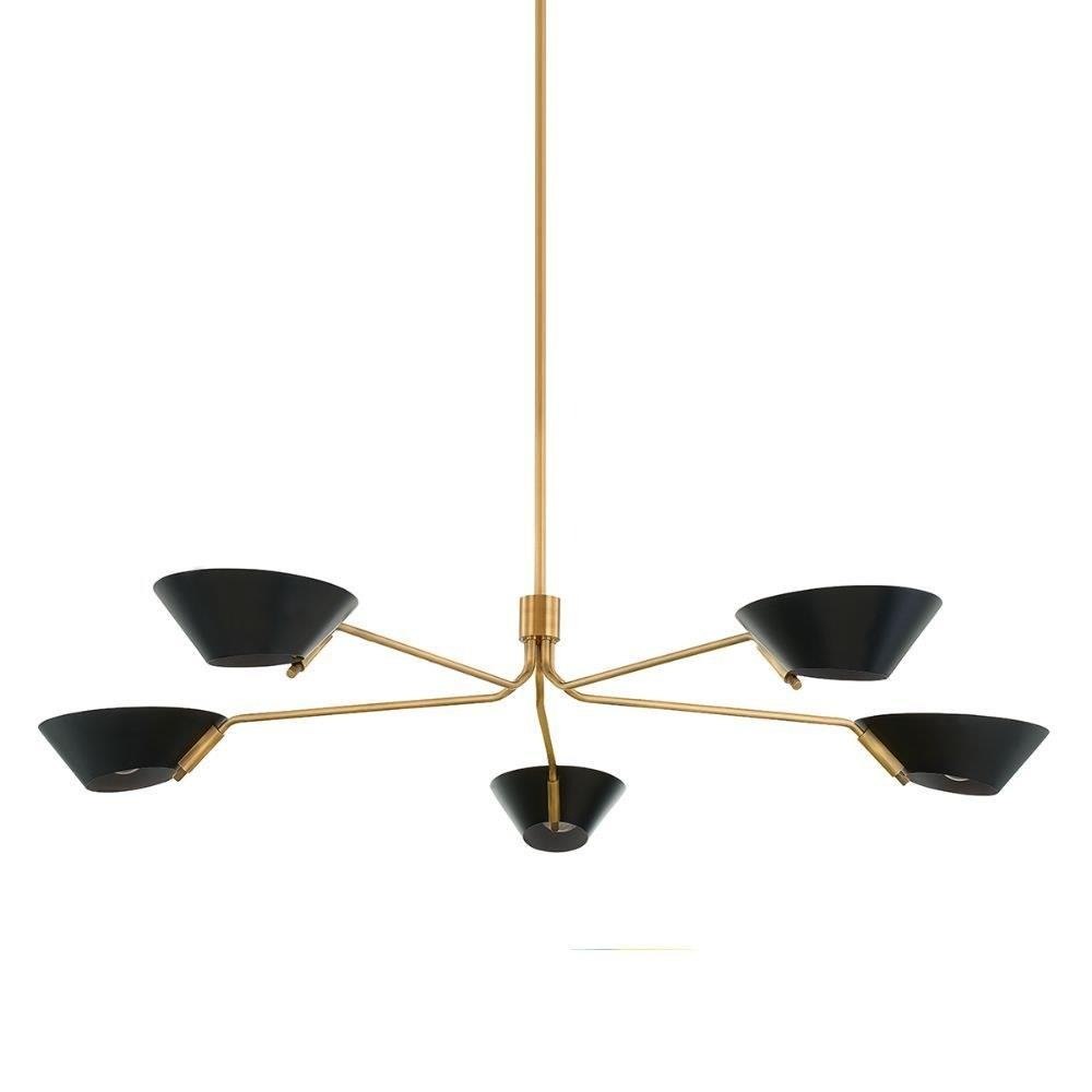 Troy Lighting - F8163-PBR/SBK - Sacramento - 5 Light Troy Lighting - F8163-PBR/SBK - Sacramento - 5 Light