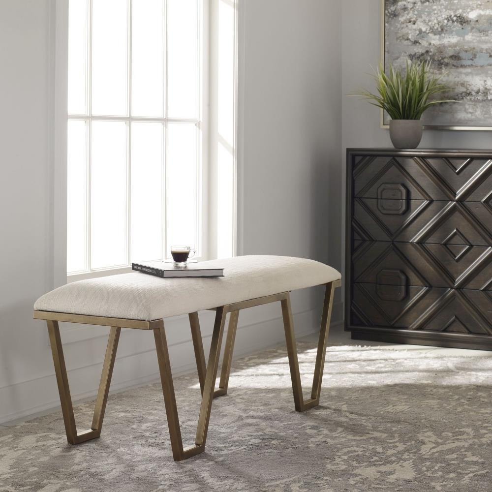 Uttermost - 23676 - Farrah - 53.75 Inch Geometric Bench