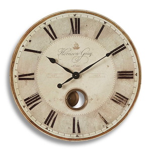 Harrison - 23 inch Wall Clock - 23 inches wide by 2 inches deep - 347518