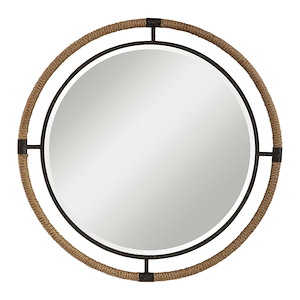 Melville - 36.25 inch Coastal Round Mirror - 749633