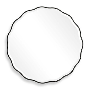 Aneta - 42 Inch Scalloped Edge Round Mirror - 1028311