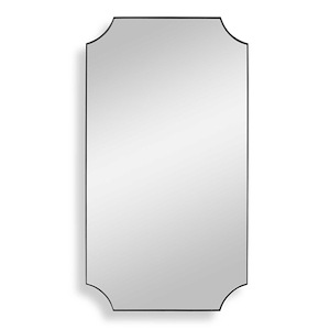 Lennox  - 40.13 Inch Scalloped Corner Mirror - 1219398