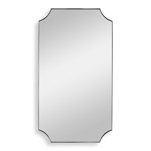 Lennox - 40.13 Inch Scalloped Corner Mirror - 1047662