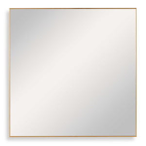 Alexo - 28 Inch Modern Square Mirror Gold - 1219586
