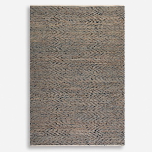 Tobais  - 9' X 12' Rescued Leather & Hemp Rug - 347433