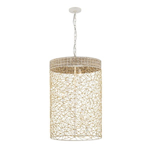 Cayman - 6 Light Foyer In Coastal Style-33.5 Inches Tall and 20 Inches Wide