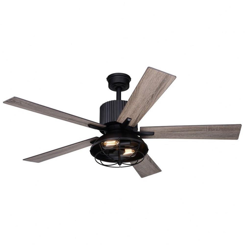Vaxcel F0110 Elkhart 5 Blade Ceiling Fan with Light Kit In