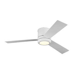 Monte Carlo Fans-Clarity-3 Blade Ceiling Fan with Light Kit in Modern Style-56 Inch Wide by 9.7 Inch High