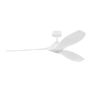 Monte Carlo Fans-Collins Coastal Smart-3 Blade Ceiling Fan With Remote Control In Modern Style-11.8 Inch Tall and 60 Inch Wide