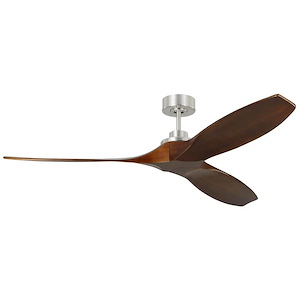 Monte Carlo Fans-Collins Smart-3 Blade Ceiling Fan With Remote Control In Modern Style-12.5 Inch Tall and 60 Inch Wide