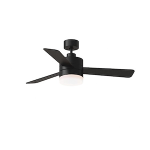 Monte Carlo Fans-Era-3 Blade Ceiling Fan with Light Kit In Modern Style-15 Inch Tall and 44 Inch Wide
