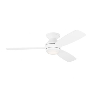 Monte Carlo Fans-Ikon-3 Blade Ceiling Fan with Light Kit In Modern Style-10.8 Inch Tall and 52 Inch Wide