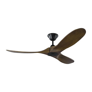 Monte Carlo Fans - Maverick II - 3 Blade Ceiling Fan with Handheld Control in Style - 52 Inch Wide by 13.91 Inch High