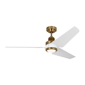 Monte Carlo Fans-Ruhlmann Smart-3 Blade Ceiling Fan with Light Kit In Transitional Style-14.5 Inch Tall and 52 Inch Wide