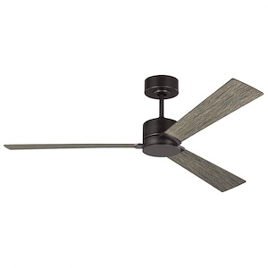Monte Carlo Fans-Rozzen-3 Blade Ceiling Fan In Modern Style-12.6 Inch Tall and 52 Inch Wide