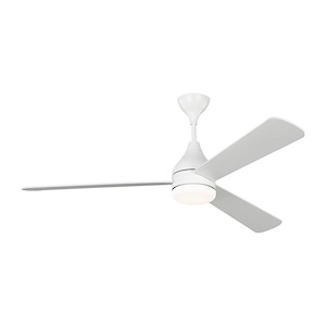 Monte Carlo Fans-Streaming Smart-3 Blade Ceiling Fan With Light Kit and Remote Control In Modern Style-17.9 Inch Tall and 60 Inch Wide