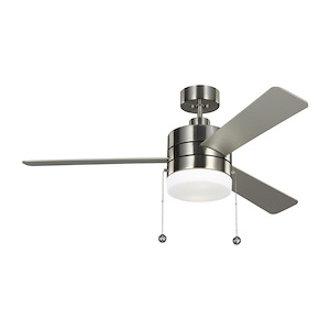 Monte Carlo Fans-Syrus 3 Blade 52 Inch Ceiling Fan with Pull Chain Control and Includes Light Kit