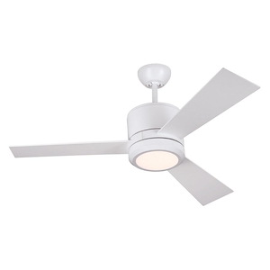 Monte Carlo Fans-3 Blade Ceiling Fan with Handheld Control in Modern Style-42 Inch Wide by 14.6 Inch High