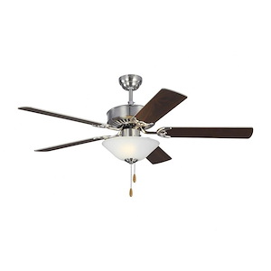 Monte Carlo Fans-Haven DC-5 Blade Ceiling Fan with Pull Chain Control and Includes Light Kit in Style-52 Inch Wide by 18.3 Inch High - 931615