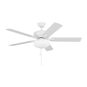 Monte Carlo Fans-Linden-5 Blade DC Ceiling Fan In Traditional Style-17.8 Inch Tall and 52 Inch Wide