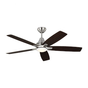 Monte Carlo Fans-Lowden-5 Blade Ceiling Fan With Light Kit and Remote Control In Casual_Cottage Style-16 Inch Tall and 52 Inch Wide