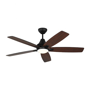 Monte Carlo Fans-Lowden-5 Blade Ceiling Fan With Light Kit and Remote Control In Casual_Cottage Style-16 Inch Tall and 52 Inch Wide