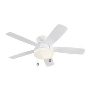 Monte Carlo Fans-Traverse-5 Blade Ceiling Fan with Pull Chain Control and Includes Light Kit-52 Inch Wide by 12 Inch High