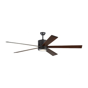 Monte Carlo Fans-Vision 72-5 Blade Ceiling Fan with Handheld Control and Includes Light Kit-72 Inch Wide by 16.7 Inch High