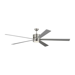 Monte Carlo Fans-Vision 84 5 Blade 84 Inch Ceiling Fan with Wall Control and Includes Light Kit