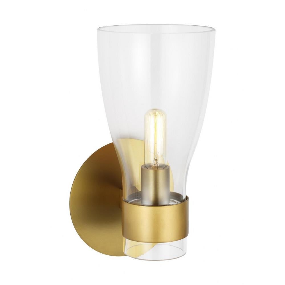 Visual Comfort Studio Moritz 11 Modern Wall Sconce Light Burnished Brass  AEV1001BBS