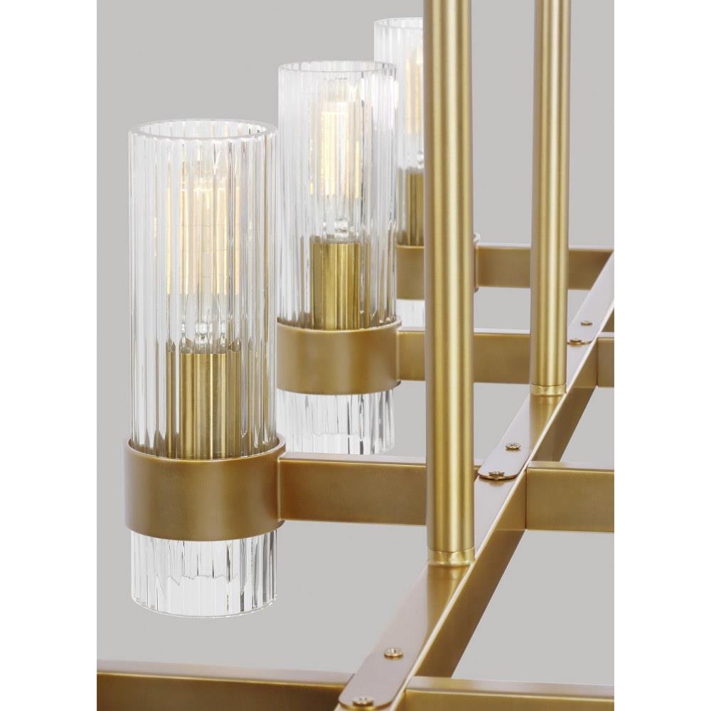 Visual Comfort Studio Summer 5-Light Chandelier in Satin Brass