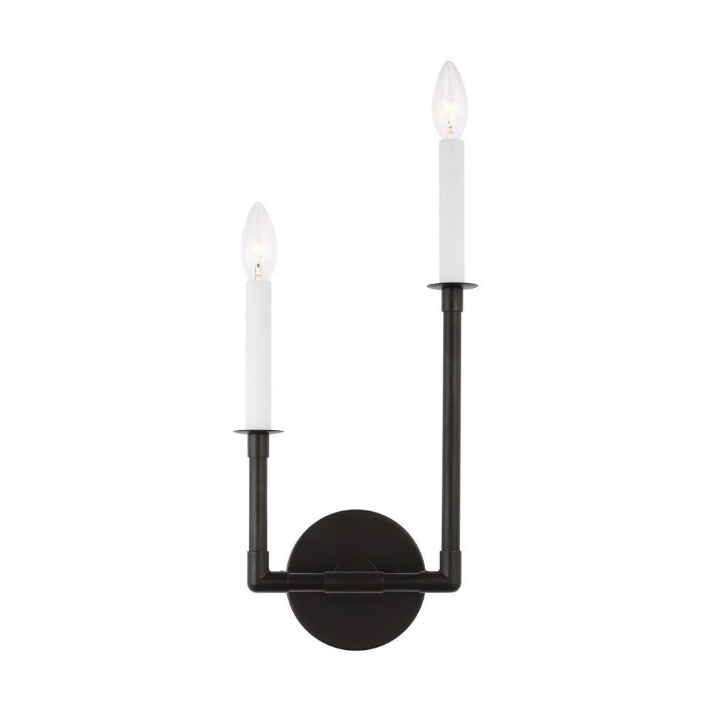 Bayview by Chapman & Myers-2 Light Double Right Wall Sconce in Uptown Chic Style-8.25 Inch Wide by 17.63 Inch Tall
