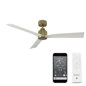 Clean - 3 Blade Ceiling Fan In Transitional Style-13.75 Inches Tall and 52 Inches Wide