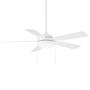 Disc II-5 Blade Ceiling Fan with Light Kit and Pull Chain in Traditional Style-52 Inches Wide by 15.56 Inches High