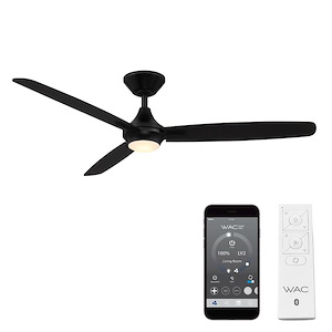Blitzen - 3 Blade Ceiling Fan with Light Kit In Transitional Style-12.3 Inches Tall and 54 Inches Wide